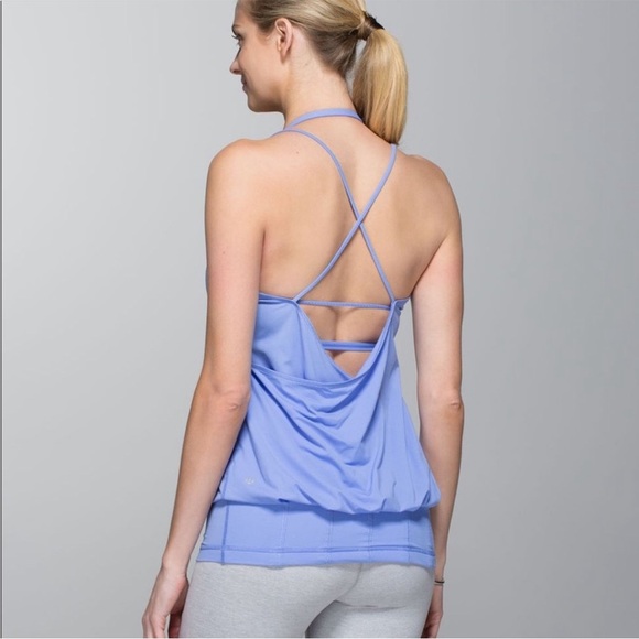 Lululemon Periwinkle Flow and Go Tank In Lullaby Size 4 - Picture 1 of 14